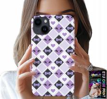 Etui Do Iphone 14 Plus - Modne Serca Kokardki Kokarda + Szkło