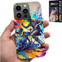 Etui Do Iphone 15 Pro Max - Rock Perkusja Bębny Kościotrup Pokrowiec