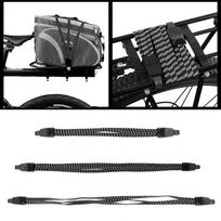 New Rubber Bicycle Luggage Rope Black Convenient to Carry Tensioning Belts Strong Elasticity Cord Hooks Mountain Bike 45CM