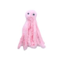 Pet Plush Toy Cat Catnip Octopus Shape Toy Bite Resistant Interactive Pet Cat Plaything Dog Teeth Cleaning Chew Toy Pet Supplies rožinė