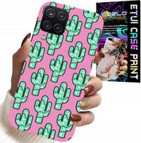 Etui Do Samsung A12 / M12 - Kaktusy, Kaktus Na Różowym Tle + Folia