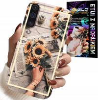 Etui Do Samsung Galaxy A70 - Kwiatisty Wzór Słonecznik Słoneczniki