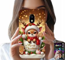 Etui Do Samsung Galaxy J5 2017 - Reniferek Słodki Renifer Świąteczne Wzór