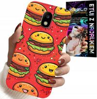 Etui Do Samsung Galaxy J5 2017 - Słodkie Uśmiechnięte Burgery Pokrowiec