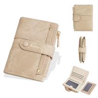 Chic Women's Mini Wallet - Stylish Card Holder for Students šilta geltona spalva