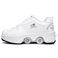Roller Shoes with Wheels: Parent-Child Transformable Skating Shoes for Men, Women, and Children with Inline Skating and Night Glow Features. EUR38/US7/UK4.5/253mm