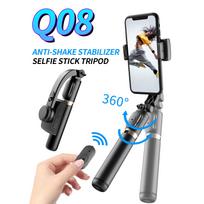 Q18 Multifunctional Mobile Gimbal: Selfie Stick, Retractable Tripod & Fill Light for Live Streaming