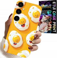 Etui Do Samsung Galaxy S23 Fe - Słodkie Uśmiechnięte Jajka Case + Folia
