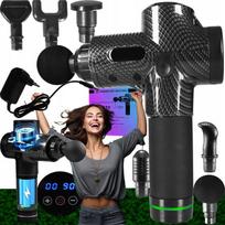 Pistolet Do Masażu Ciała Masażer Massage Gun 24V Wielka Moc 200W Turbo Xxxl