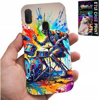 Etui Do Samsung Galaxy A20E - Rock Perkusja Bębny Kościotrup Pokrowiec