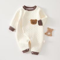 Newborn Infant Quilted Romper Warm Cotton Onesie Autumn Winter Baby Jumpsuit Soft Inner Wear Clothes 59