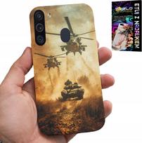 Etui Do Samsung Galaxy A21 - Helikopter Wojskowy Czołg Militaria Case