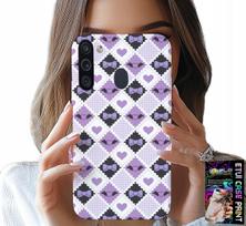 Etui Do Samsung Galaxy A21 - Modne Serca Kokardki Kokarda + Szkło