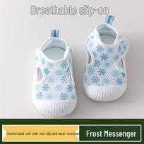 Unisex Breathable Mesh Baby Walker Shoes for 1-3 Years - Soft Sole, Non-slip 13.5CM (fits foot length 12-13cm)