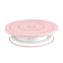 Neslystanti besisukanti torto padėkliuko ir dekoravimo stovo rinkinys „Pasidaryk pats“ kepimui Macaron Pink (with paper box) white
