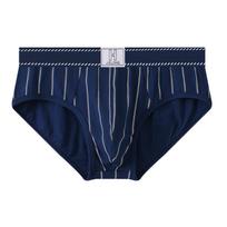 Men's Underwear Striped Cotton Middle Waist Men's Large Men's Breathable Triangle Pants M safyras