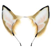 Realistic Beast Ear Hairhoop for Roleplay Cosplay Costume Headband Halloween Dress Up Hairhoop Bendable Anime Hairband 1 ruda
