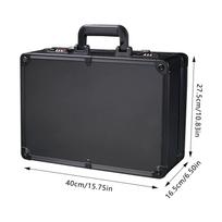 Barber Accessories Case, 15.74 x 12.2 x 6.3 inches Portable Barber Case, Storage Box for Hair Scissors, Clippers, and Trimmers juoda