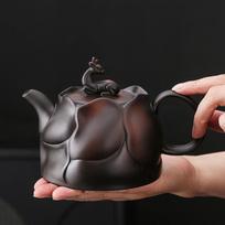Pottery pot all handmade along the way you pot home Chinese large capacity teapot retro large tea