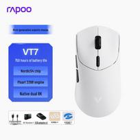 Rapoo VT7 2nd Gen Dual 8K Wireless Gaming Mouse balta spalva