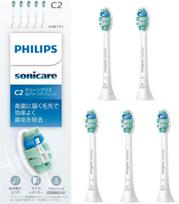 Philips Sonicare Clean Plus Regular Replacement Brushes White (5 pieces), Genuine, HX9025/67, balta
