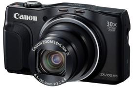 Canon PowerShot SX700 HS Skaitmeninis 30x optinio priartinimo fotoaparatas, Juodas, Priartinimas, PSSX700HS(BK) juoda
