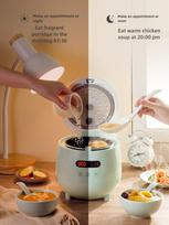 1.2L Mini Non-stick Electric Rice Cooker Household Automatic Multi Cooker with Reservation Function 220V Fast Cooking 220V