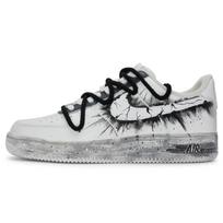 Nike Air Force 1 811 Manufacture Black And White Explosive Coverage Warm Low-Top Skateboard Shoes Men's Black White CW2288-111(Team80-) 40