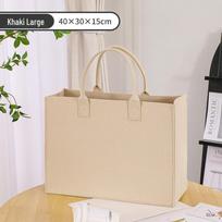 Customizable Large Capacity Felt Tote Bag for Weddings, Banquets, & Parties 33x25x12cm