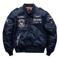 Winter Hip Hop Thick Warm Jacket Men High Quality Military Motorcycle Ma-1 Aviator Pilot Coats Male Baseball Bomber Jacket M