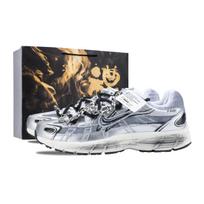 Nike P 6000 Cushioning Breathable Low top Casual Running Shoes Unisex Silver Gray CD6404-105(Team836-) 40.5