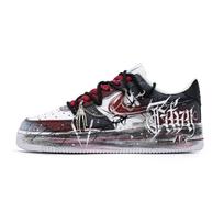 Nike Air Force 1 Thorn Assassin Coverage Low top Skateboard Shoes Unisex Black Red CW2288-111(team998-) 38.5