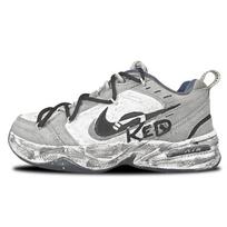 Nike Air Monarch 4 I Am R Low top Chunky Sneakers Unisex Blue Gray 415445-102(Team627-R) 36