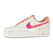 Nike Air Force 1 Pink Trace Leather Cushioning Breathable Low top Skateboard Shoes Women's Rose Red HV4403-601(Team520) 36.5