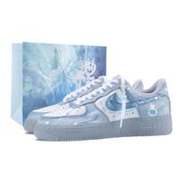 Nike Air Force 1 Heartbreak Custom Atsparūs dilimui žemi krepšinio bateliai Vyriški Mėlyni Pilki CJ9179-002(Team836-) 44.5 white