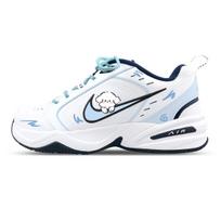 Nike Air Monarch 4 Slip Resistant Low top Chunky Sneakers Unisex White Blue 415445-102(Team1281-) 38