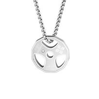 European and American Necklace Fitness Dumbbell Sports Barbell Necklace Men Trend Pendant Titanium Steel Jewelry