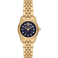 Michael Kors MK4802 Lexington Mėlynas Ciferblatas Moteriškas Laikrodis 26mm auksas