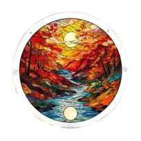 Stained Glass Style Puzzle Suncatcher Acrylic Window Hanging Ornaments DIY Jigsaw Puzzle Art Sun Catcher Kit for Adults Size#17
