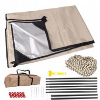 3X3M Tarp Podłoga Uv Mocna Płachta Namiot Wodoodporny Tkanina Oxford 210D
