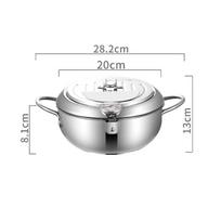 Japanese Tempura Stainless Steel Deep Fryer with Temperature Control and Oil Filter. 201