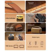 Edifier M285 Retro Portable Bluetooth Speaker (CN version) perlų baltos spalvos