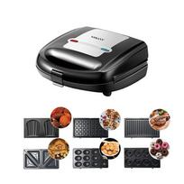 European 8-in-1 Sandwich Maker with Interchangeable Plates for Donuts, Waffles, Madeleine Cookies, and More. EU 220V