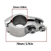 22/25/30/32Mm Boat Bimini Top Fitting Slide Cap Slide Sleeve Pipe Eye End Cap Jaw Slide Clamp External Eye End Canopy Tub