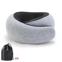 Kelioninė kaklo pagalvė Memory Foam kaklo pagalvė patogumui lėktuve Kompaktiškas ergonomiškas dizainas kelionei, kelionei automobiliu, naudojimui namuose Ideali 2Pcs