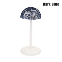 1Pcs Wig Lace Stand Portable Wig Holder Stands Non-Slip Wig Head Holders Sturdy Plastic Wig Head Stand tamsiai mėlyna spalva