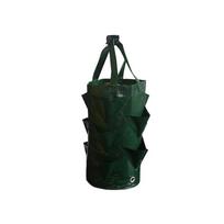 Strawberry Hanging Flower Pot Bag Herb Growing Container Garden Storage Easy Plant Care & Display Bag tamsiai žalia spalva