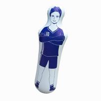 Eco-friendly 1.6m Inflatable Punching Bag for Kids & Adults - Fitness Boxing Tumbler Sandbag mėlyna