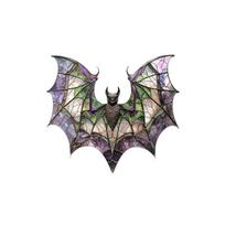 Stained Glass Bat Wall Decor, Gothic Suncatcher Art, Handmade Hanging Ornament for Home, Window, or Garden Display, Unique Gift Idea