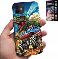 Etui Do Iphone 13 Mini -Dinozaur W Monstertrucku Wzory Dla Dzieci